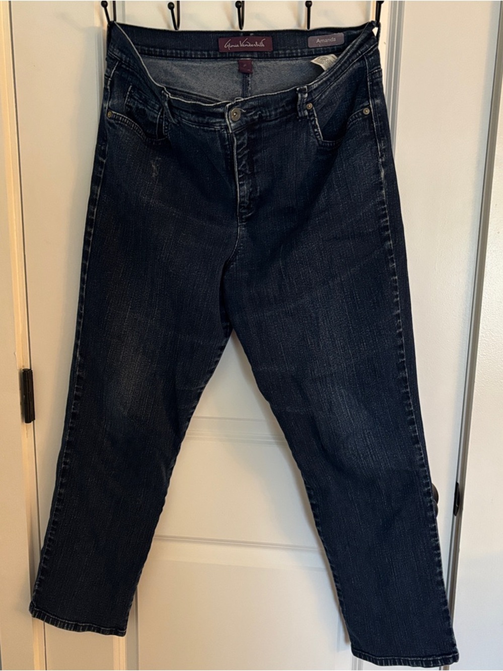 Gloria Vanderbilt Dark Blue Boyfriend Jeans